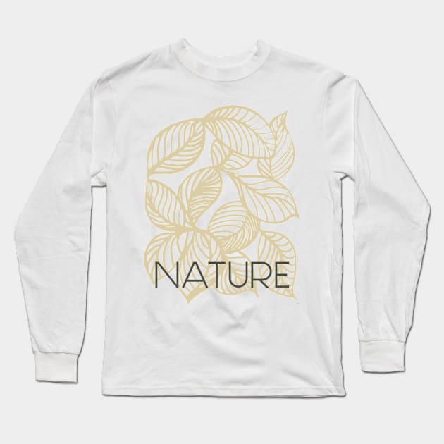 nature in beige Long Sleeve T-Shirt by Marisa-ArtShop